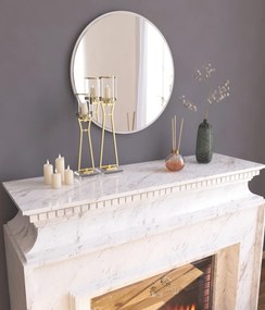 Καθρέπτης Τοίχου Λευκό OZZE 60x2,2x60