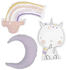 Διακοσμητικά Μαξιλάρια (Σετ 3τμχ) Bimbidreams Unicorns