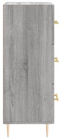 vidaXL Ντουλάπι Γκρι Sonoma 34,5x34x90 εκ. από Επεξεργασμένο Ξύλο