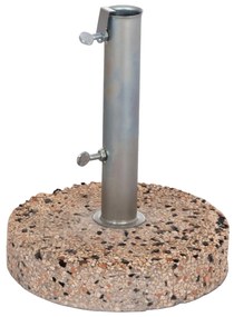 Βάση ομπρέλας Ψηφίδα 15Kg με Σωλήνα Διαμέτρου Φ52 εκ.