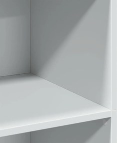 vidaXL Ντουλάπι Λευκό 70x41x124 εκ. από Επεξεργασμένο Ξύλο