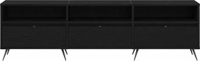 vidaXL Ντουλάπι TV 150 x 30 x 44,5 εκ. Μαύρη δρυς Επεξεργασμένο ξύλο