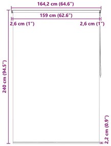 Κουρτίνα Μπάνιου Ρολό Σχέδιο Φυσαλίδες 160 x 240 εκ. 142869
