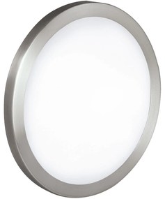 Φωτιστικό Τοίχου Arezzo 87328 White-Silver Eglo Μέταλλο,Γυαλί