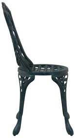 vidaXL Καρέκλα Κήπου 2 pcs Πράσινο 55 x 56.5 x 91εκ Αλουμίνιο
