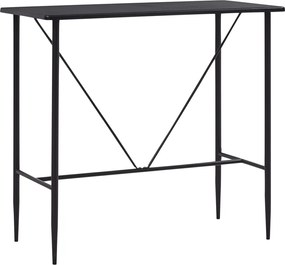 vidaXL Τραπέζι Μπαρ Μαύρο 120 x 60 x 110 εκ. από MDF