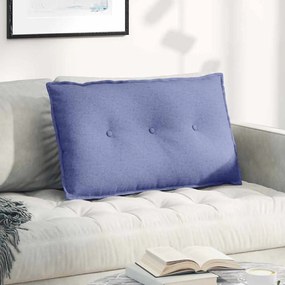 vidaXL Μαξιλάρι Πλάτης Μπλε τζην 80 x 19 x 50 εκ ύφασμα