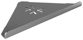 Ραφιέρα-Σπογγοθήκη Γωνιακή W283xD217xH42mm 20mm Πρόσοψη Strantza Stainless Steel Gun Metal Brushed Verdi PVD 7231040