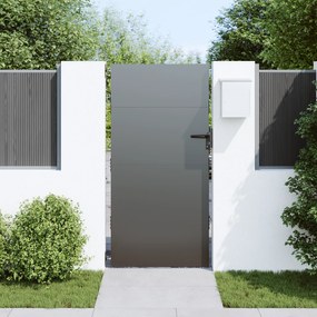 vidaXL Πύλη Κήπου Μαύρο 105 x 200 cm Ατσάλι με Επικάλυψη Πούδρας
