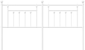 vidaXL Ανταλλακτικό κεφαλάρι Λευκό 160 εκ. Μεταλλικό