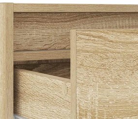 ντουλάπι τηλεόρασης με φώτα LED Sonoma Oak 75x35,5x25 cm - Καφέ