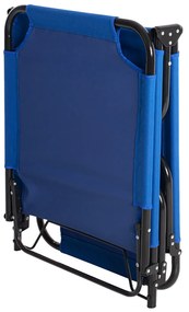 ΞΑΠΛΩΣΤΡΑ ΜΕΤΑΛΛΙΚΗ KALYNDA ΜΑΥΡΗ ΜΕ ΜΠΛΕ ΥΦΑΣΜΑ HM5278