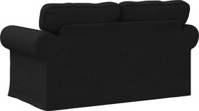 vidaXL Καναπές Μαύρο 155 x 82 x 80 εκ ύφασμα