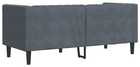 vidaXL Καναπές Chesterfield Σκούρο γκρι 174 x 74.5 x 70.5 εκ. Βελούδο