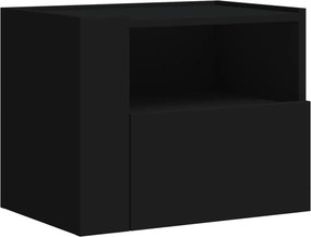 vidaXL Κομοδίνα Επιτοίχια 2 τεμ. Μαύρα 45x30x35 εκ.