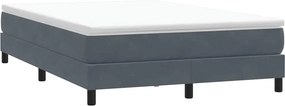 vidaXL Box Spring Κρεβάτι χωρίς στρώμα Σκούρο γκρι Βελούδινο