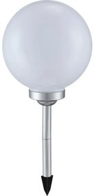 Ηλιακό Καρφωτό Φωτιστικό LED 0,06W Λευκό-Ασημί ΙΡ44 3377 Globo Lighting-3377-Λευκό-Ασημί 3377