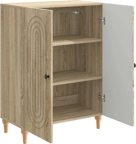 vidaXL Πλαϊνό γραφείο Sonoma Δρυς 66 x 34,5 x 90 εκ Επεξεργασμένο Ξύλο