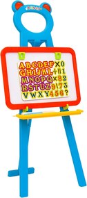 vidaXL Παιδικό Καβαλέτο 2 σε 1 με Μαυροπίνακα και Λευκό Πίνακα