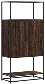 vidaXL Highboard καφέ δρυς Κατασκευασμένο ξύλο και μέταλλο