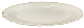 Πιατέλα Σερβιρίσματος Stoneware Tiffany Cream ESPIEL 32x21εκ. RSV105K6