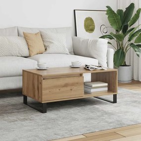 vidaXL Τραπεζάκι Σαλονιού Αρτισιανή Δρυς 90x50x36,5εκ Επεξεργασμ. Ξύλο
