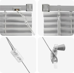 vidaXL Βενετσιάνικες Ρόδες Ασημί 130 x 100 cm Αλουμίνιο