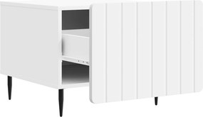 vidaXL Τραπεζάκι σαλονιού Λευκό 49 x 50 x 42 εκ. Επεξεργασμένο Ξύλο