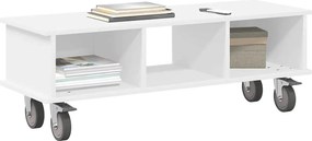 vidaXL Βάση TV Λευκό 100 x 35 x 35 εκ Επεξεργασμένο ξύλο
