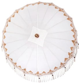 vidaXL Ομπρέλα ηλίου Κρεμ 180-190 εκ