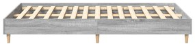 vidaXL Πλαίσιο Κρεβατιού χωρίς Στρώμα Γκρι Sonoma 120x200 εκ.
