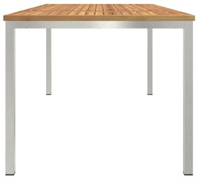 vidaXL Εξωτερική Τραπεζαρία 180x90x75 εκ Μασίφ Ξύλο Ακακίας