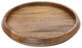 Πλατώ Σερβιρίσματος GPA118 Φ39,37x5,08cm Brown Espiel Wood