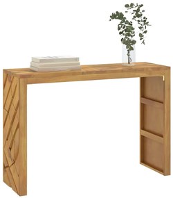 vidaXL Τραπέζι κονσόλας 110x35x75 cm από μασίφ ξύλο τικ