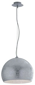 Φωτιστικό Οροφής Vanity I-VANITY/S40 SIL 3xE27 Φ40cm 120cm Silver Luce Ambiente Design Glass