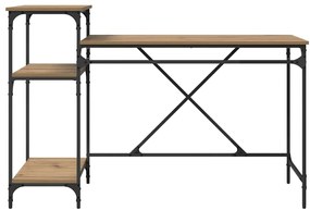 vidaXL Γραφείο Artisan Oak 135 x 50 x 90 cm Επεξεργασμένο ξύλο