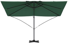vidaXL Πράσινη Ομπρέλα Cantilever Πράσινη