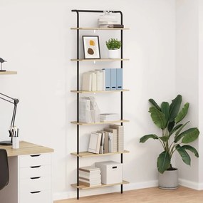 vidaXL Ράφι Βιβλίων Sonoma Δρυς 60 x 24 x 203 εκ Επεξεργασμένο ξύλο