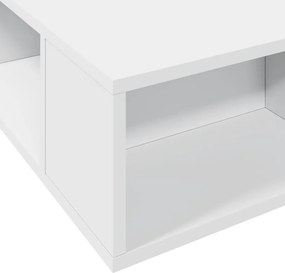 vidaXL Πλαίσιο Κρεβατιού Λευκό 75 x 190 εκ. από Επεξεργασμένο Ξύλο