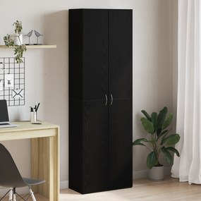 vidaXL Μαύρο Κάστρο Γραφείου 60 x 32 x 190 εκ. από μηχανικά ξύλα.
