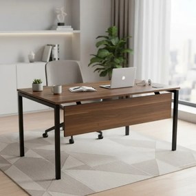 Stewehome Γραφείο εργασίας από mdf σε καρυδί 160x80x75 cm