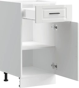vidaXL ντουλάπι βάσης κουζίνας Porto Λευκό Υψηλής στιλπνότητας