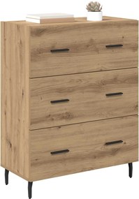 vidaXL Πλαϊνό γραφείο Artisan Oak 69,5 x 34 x 90 εκ.