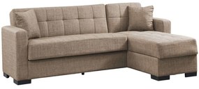 Καναπές - Κρεβάτι Γωνιακός Με Αποθηκευτικό Χώρο Kansos 328-000005 235x150x80cm Beige