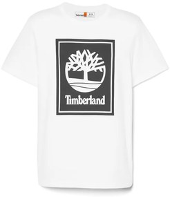 Timberland ανδρικό t-shirt Stack Logo Tee Authentic White