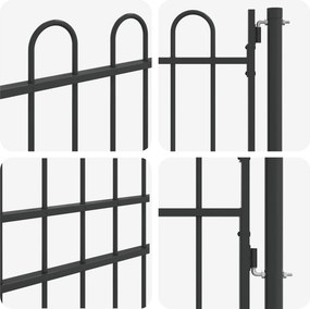 vidaXL Πύλη Φράχτη BOXTEL 103 x 250 εκ Χάλυβας με επίστρωση πούδρας