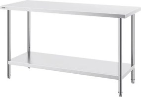 VEVOR Stainless Steel Work Prep Table Commercial Worktable Food Prep 24x60x34in