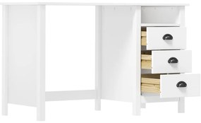 vidaXL Γραφείο Hill με 3 Συρτάρια 120x50x74 εκ Μασίφ Ξύλο Πεύκου