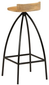 vidaXL Σκαμπό Μπαρ 2 τεμ. από Μασίφ Ξύλο Μάνγκο