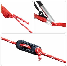 vidaXL Σκηνή-κουνουπιέρα με στέγη Αζούρ Μπλε 320 x 320 x 218 εκ.